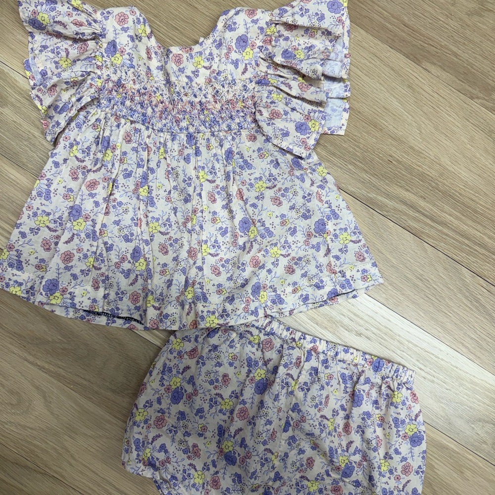 Louise Louise Baby Top and Bloomers Set